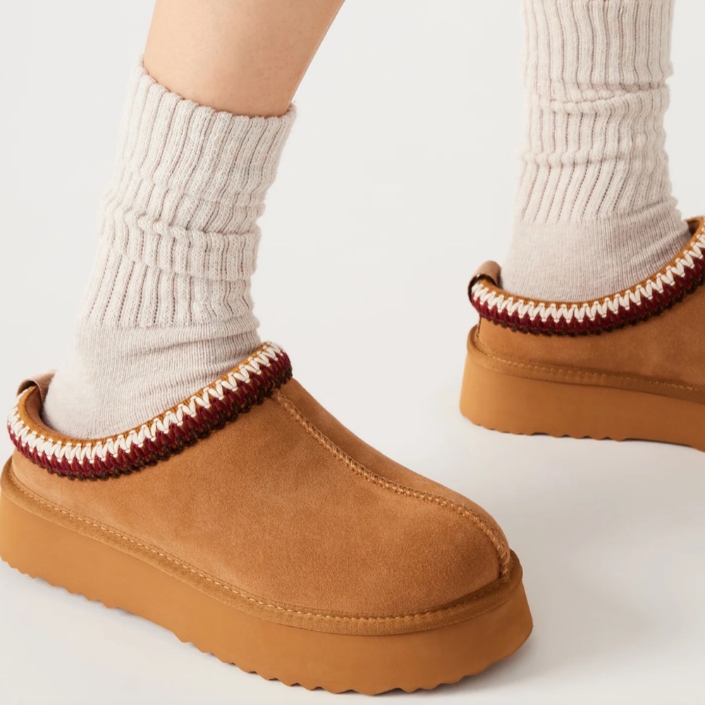 Cozy Tan Slip-On Women's Shoes